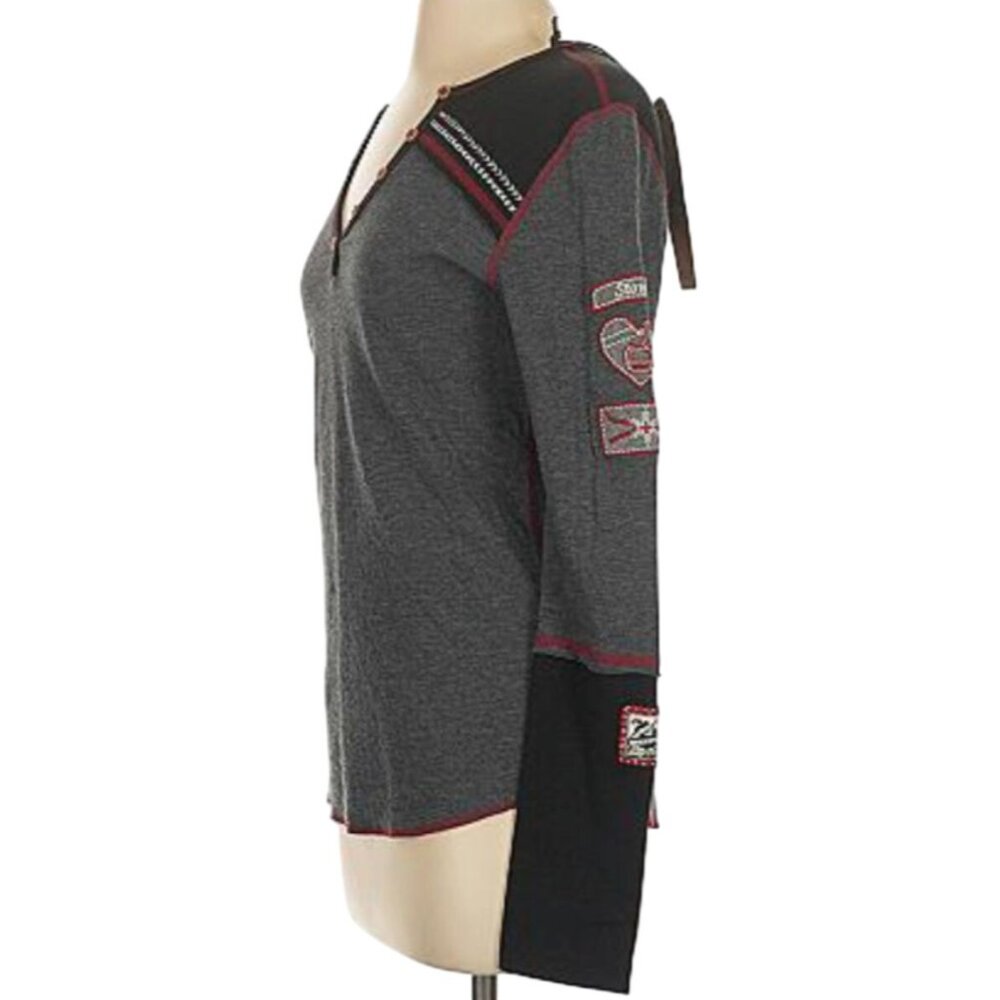 Alp-n-Rock Custom Henley Stowe Vermont Heather/Black Small MSRP$198 - Picture 16 of 16